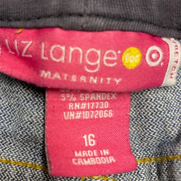 Liz Lange maternity jeans, size 16 - Picture 7 of 8